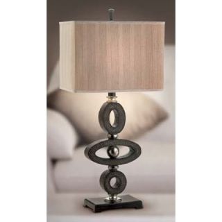Eurofase Galliano One Light Table Lamp in Black / Brown / Antique