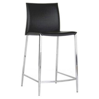 Wholesale Interiors Holofernes Mid back Leather Counter Stool (Set of