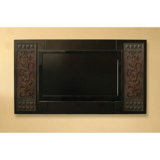 Custom House Cabinetry Arts and Crafts Decorative Panel for Television