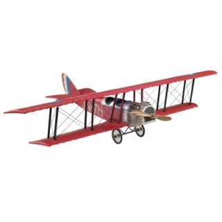 Authentic Models WWI Fighter Biplane Model in Red