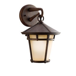 Kichler Melbern 9 Outdoor Wall Lantern in Aged Bronze   9052AGZ