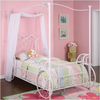 Princess Emily Vintage Carriage Canopy Twin Bed
