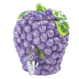 180 oz. Ceramic Grape Beverage Dispenser in Purple