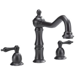 Belle Foret Widespread Bathroom Faucet with Double Metal Lever Handles