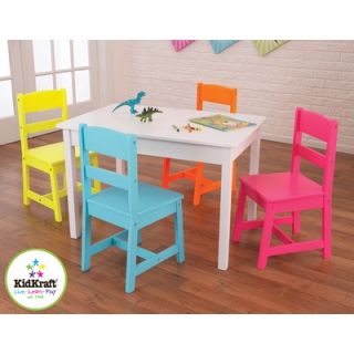 KidKraft Highlighter Kids 5 Piece Table and Chair Set