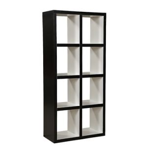 Linon HollowCore 8 Cube Tall Bookcase   80587BLK 01 KD U