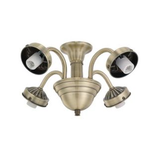 Monte Carlo Fan Company Traditional Four Light Branched Ceiling Fan