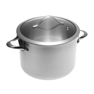 Calphalon Contemporary Stainless Steel 8 Quart Stock Pot with Glass