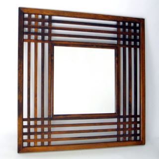 Wayborn Plantation Mirror in Distressed Brown