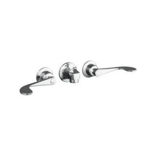 Kohler Triton Wall Mounted Bathroom Sink Faucet with Double Lever