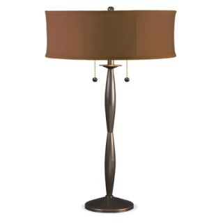 Lighting Enterprises Table Lamp with Coffee Colored Sewn Shade in