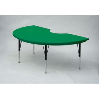 Kidney Shaped Plastic Activity Table with Short Legs