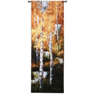 Fine Art Tapestries Autumn Birch Falls BW Wall Hanging