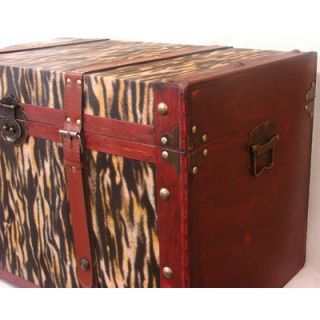 Buyers Choice Safari Phat Tommy Tiger Print Trunk   210 trunk.tiger