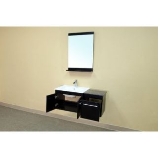 Bellaterra Home Fairfax Bathroom Mirror in Black   203172 MIRROR