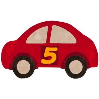 nuLOOM KinderLOOM Cars Red Kids Rug   NUAVO8C 3051
