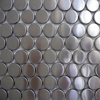 Diamond Tech Tiles Metal 3/4 Mosaic with Round Circles