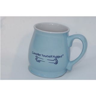 Consider Yourself Hugged Ceramic Mug in Baby Blue