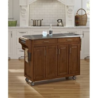 Home Styles Create a Cart Kitchen Cart with Stainless Steel Top