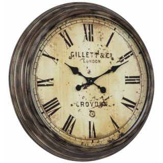 Cooper Classics Frye Clock in Distressed Aged Bronze