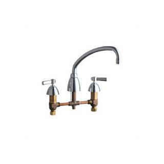 201A Concealed Deck Mount Double Handle Widespread Kitchen Faucet with