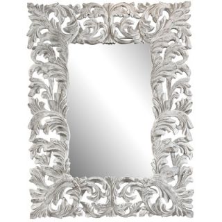 Cooper Classics Stockton Mirror in Distressed Aged White