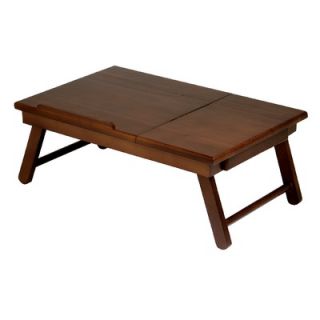 Winsome Alden Lap Desk with Flip Top Drawer and Foldable Legs in