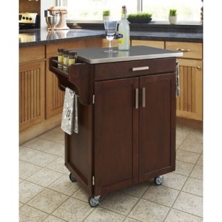 Home Styles Kitchen Cart with Stainless Steel Top   9001 0042