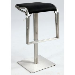 Chintaly Backless Adjustable Height Stool   0897 AS BLK / 0897 AS