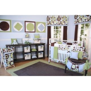 Brandee Danielle Modern Baby Boy Caffe 4 Piece Crib Bedding Set