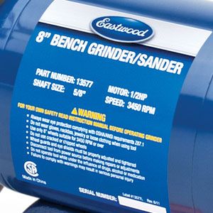 Eastwood 1 2HP 8 Combination Bench Grinder Belt Sander