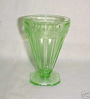  Depression Glass Adam Green Footed Water Tumbler