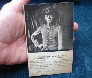 WWI WWII 7776 Liersch Post Card Hauptmann Boelcke Fighter Pilot Flying