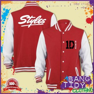 Harry Styles One Direction Inspired Varsity Jacket