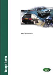 Range Rover 95 02 Service Repair Workshop Manual