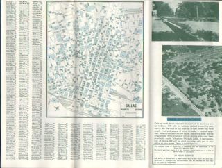 City Map Dallas TX 1955 Promo Grove Hill Memorial Park