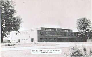 Postcard 937524 Groveport High School Gymnasium Auditorium Ohio