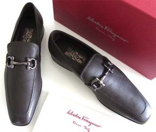 New Ferragamo Gregory Gancini Bit Loafers 12 Shoes $495