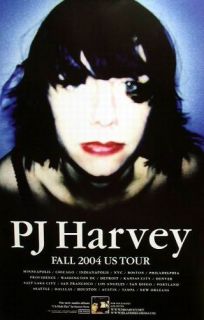 PJ Harvey Fall U s 2004 Promotional Tour Poster Mint