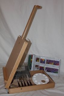 new hardwood artist table top easel sketch box with high