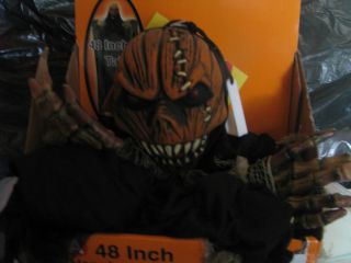 New 4 48 Hanging Halloween Prop Decor Pumpkin Face Large Teeth
