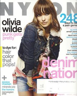  Nylon Magazine Aug 2011 Hayley Atwell Miranda July Jessica Chastain