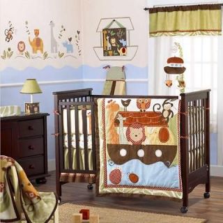 Noahs Ark Neutral Baby Crib Bedding Set (Boy, Girl, Animals, Discount