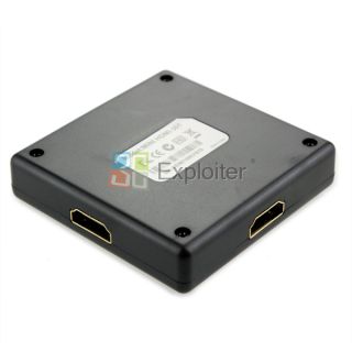 HDTV DVD Xbox PS3 PC HDMI Mini Switch Box 3 Input to 1 Output Full