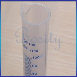 100ml Transparent Plastic Graduated Cylinder Measuring Cup 1