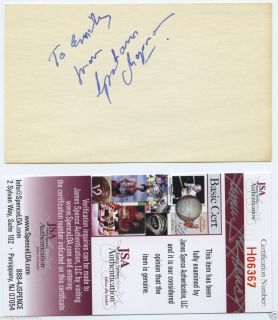 Graham Chapman Signed Autographed Index Card JSA COA Monty Python RARE