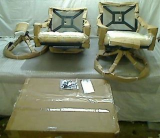 Strathwood Grand Isle Swivel Rocker Dining Chair Set of 2 $480 00 TADD