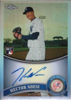 HECTOR NOESI 2011 TOPPS CHROME #218 REFRACTOR ROOKIE AUTO RC #326/499