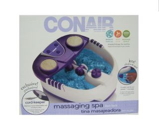 Brookstone Conair Massaging SPA Foot Bath Bubbles, Heat, Massage NEW