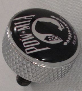  POW MIA Custom Knurled Bolt for Harley Seat Mounting to Fender